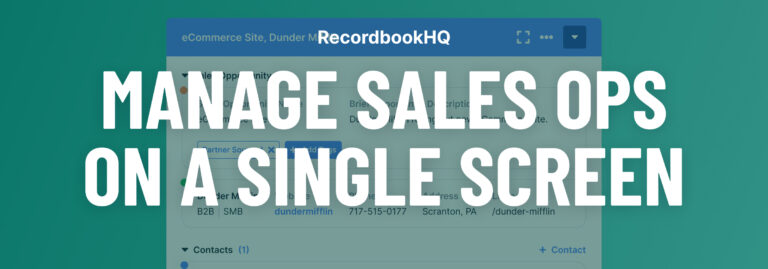 Sales Management, All on One Screen: Products and Services Lines